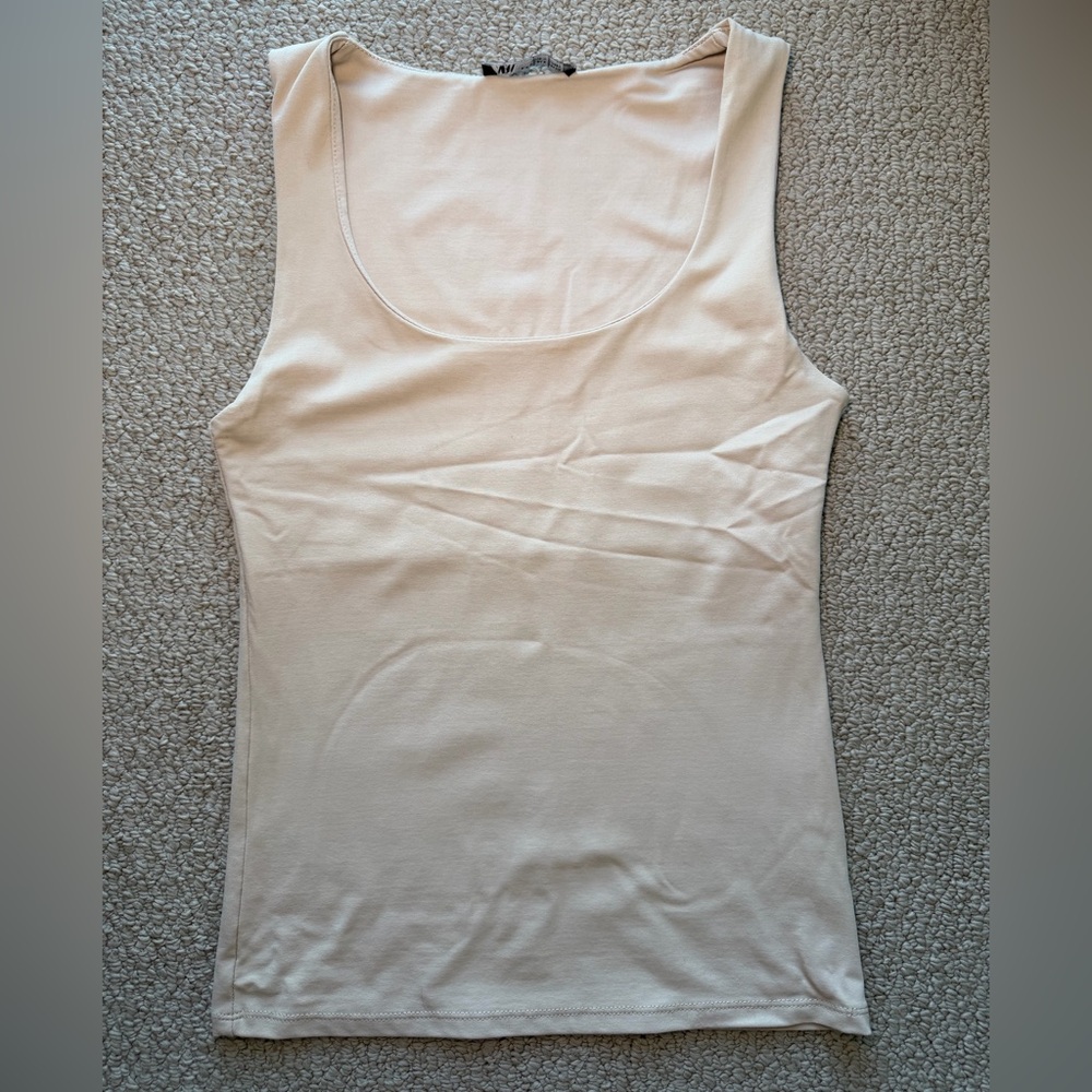 Zara Basic Cream Tank Top